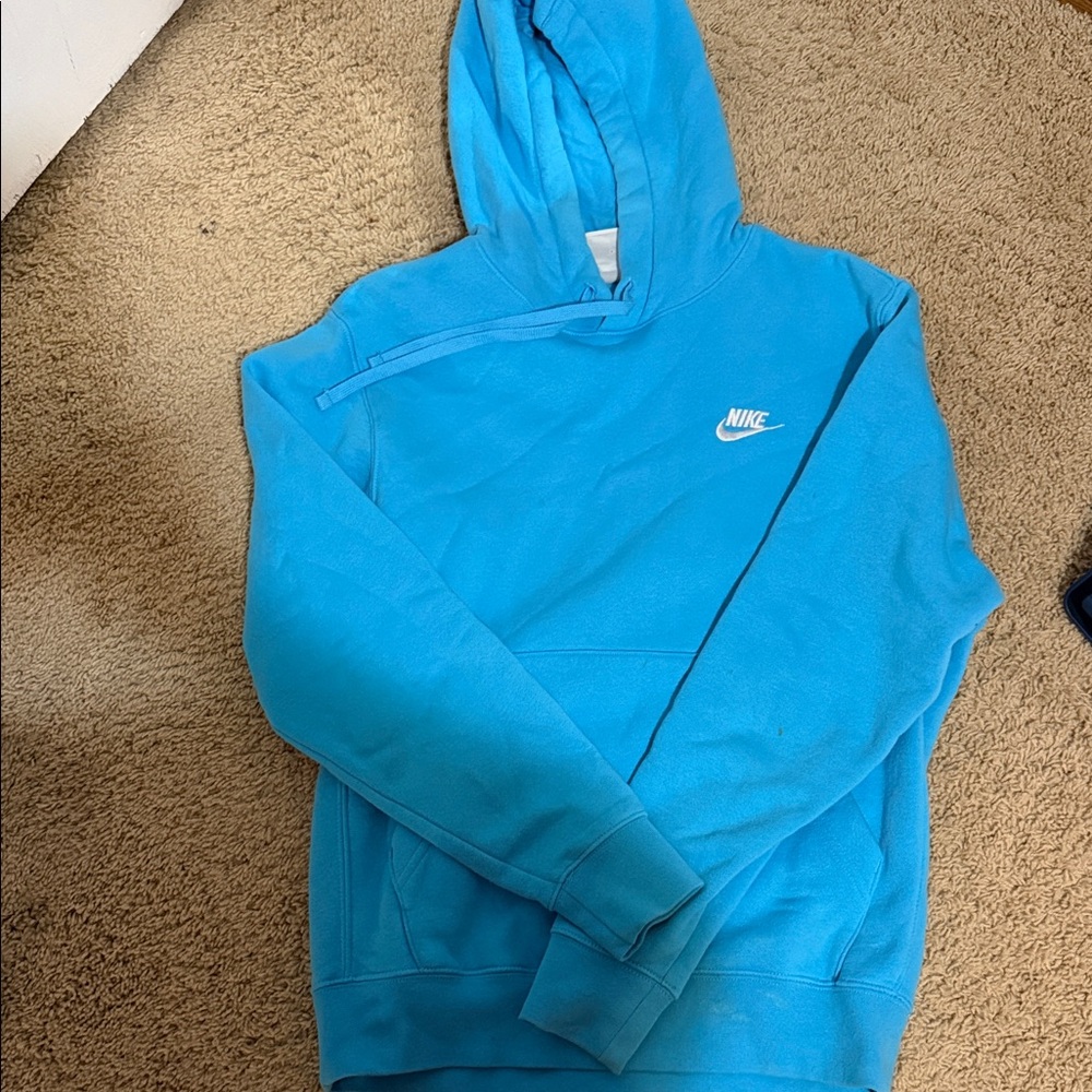Nike Men's Bright Blue Hoodie